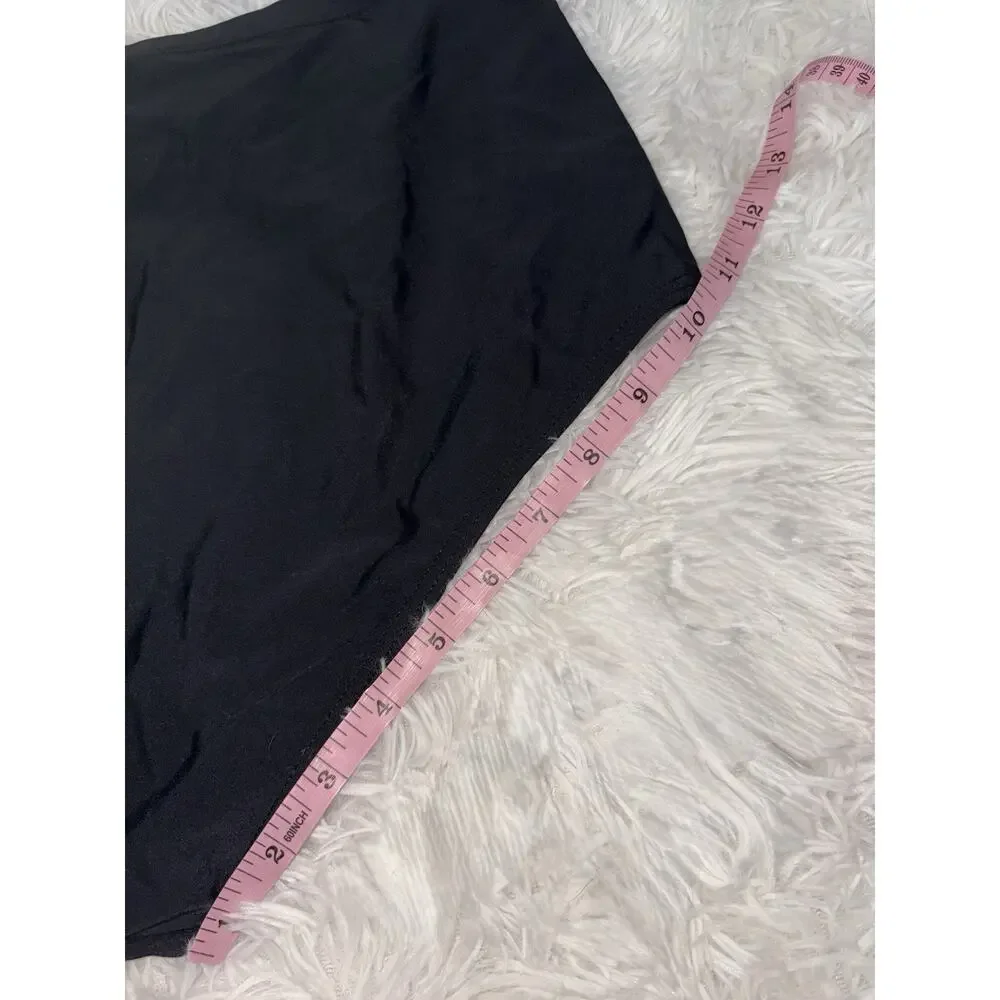Women’s L Classic Blk High Waist Tankini/bikini Bottoms. Grt Pair